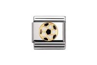 Charm Nomination in Acciaio 030204 CALCIO